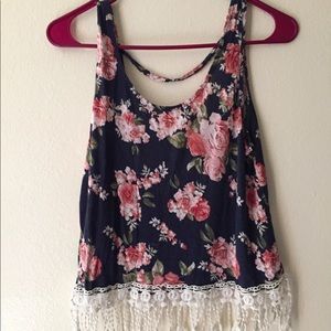Flowered crop top